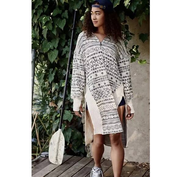 New Free People Hole In One Half Zip Pullover Sweater FP MOVEMENT $168 SMALL - Picture 5 of 8